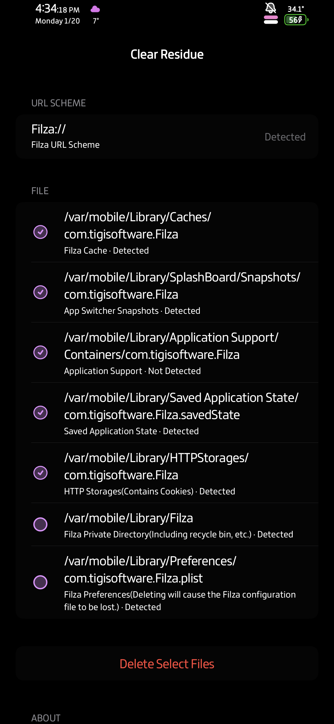 ClearResidue_1.0 screenshot 1