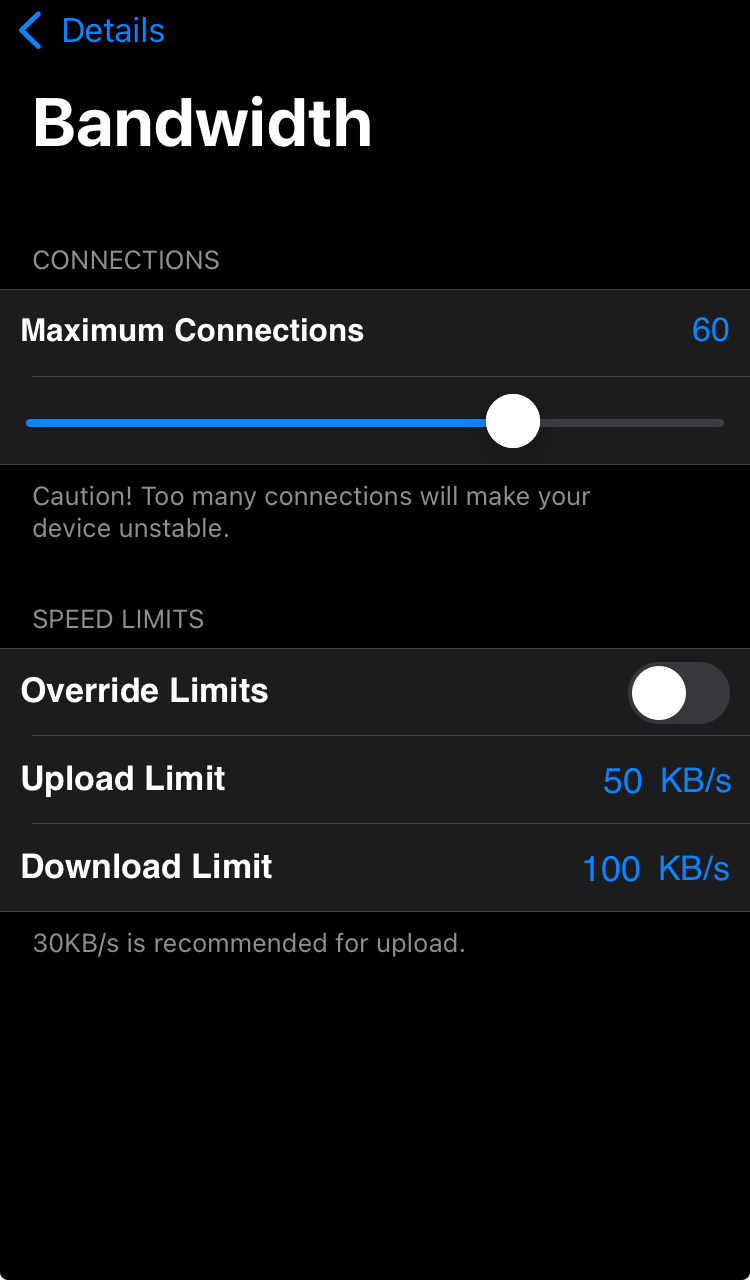 iTransmission screenshot 3